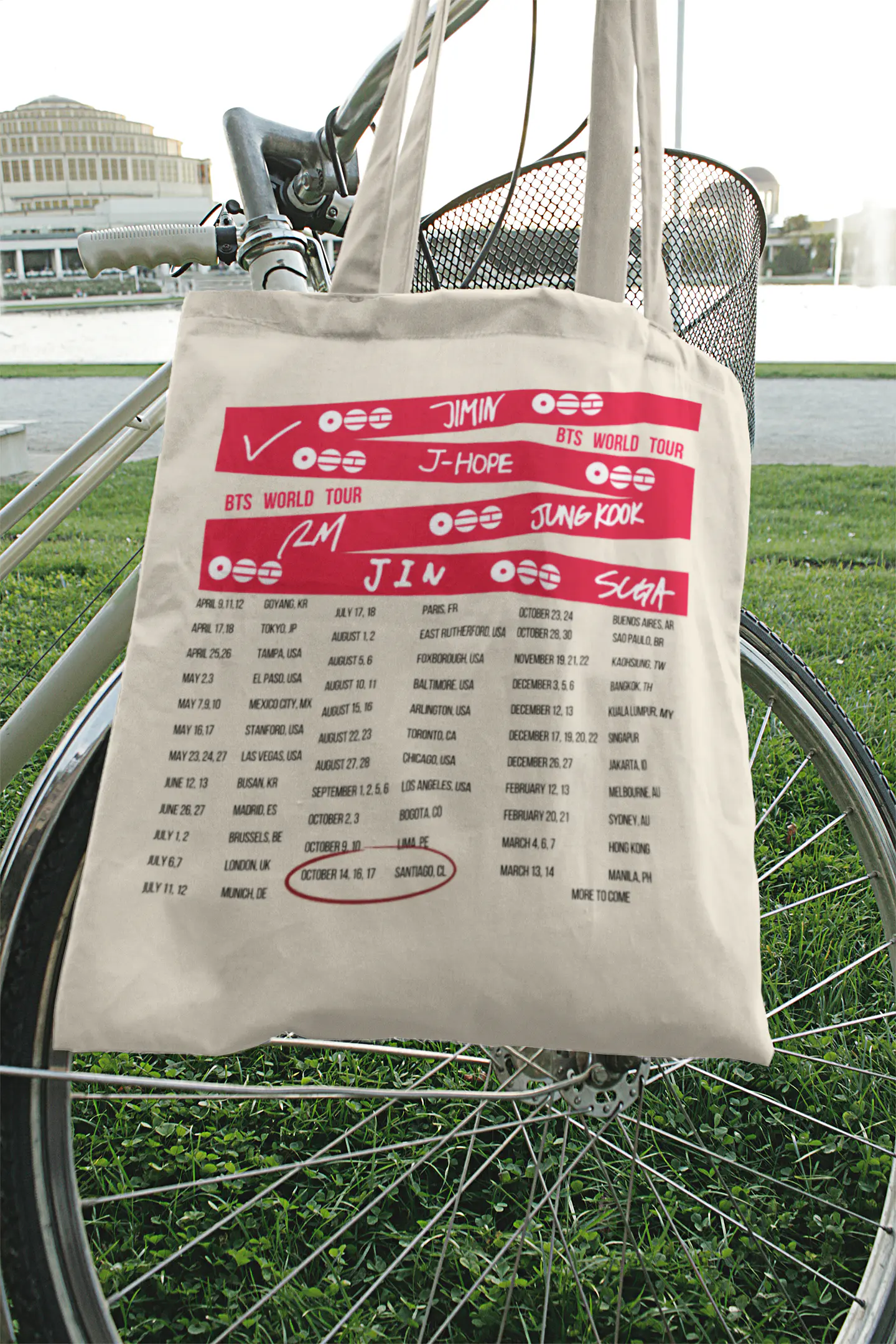 Totebag BTS World Tour 2026 | Santiago Encore 4