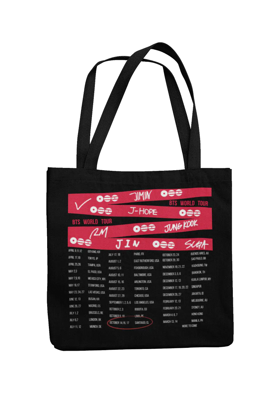 Totebag BTS World Tour 2026 | Santiago Encore 1