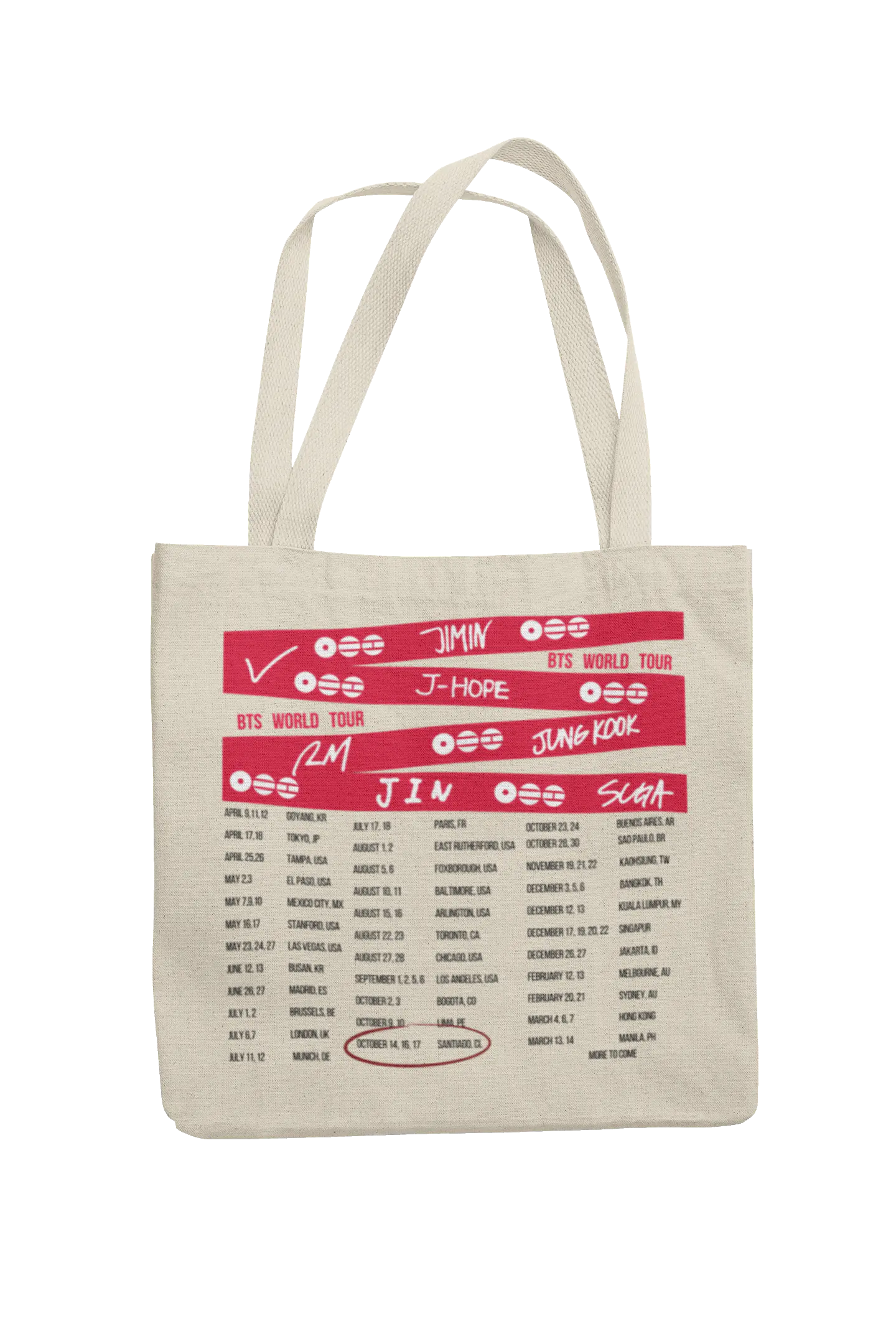Totebag BTS World Tour 2026 | Santiago Encore 3