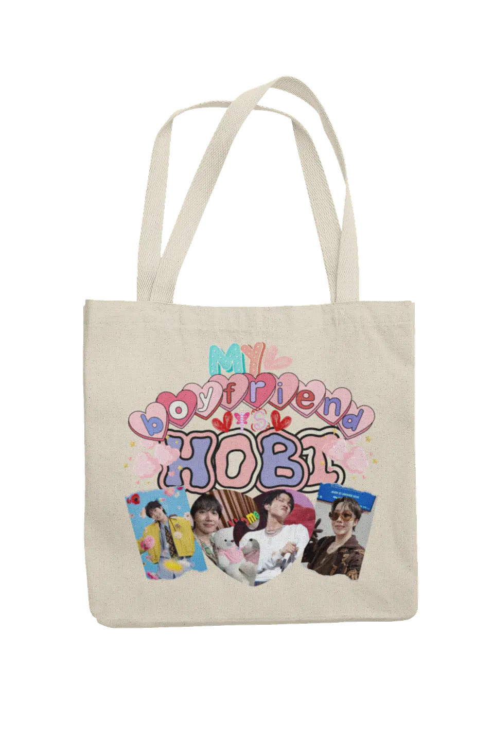 Totebag BTS J-Hope | My Boyfriend Is Hobi Pink Pop 2