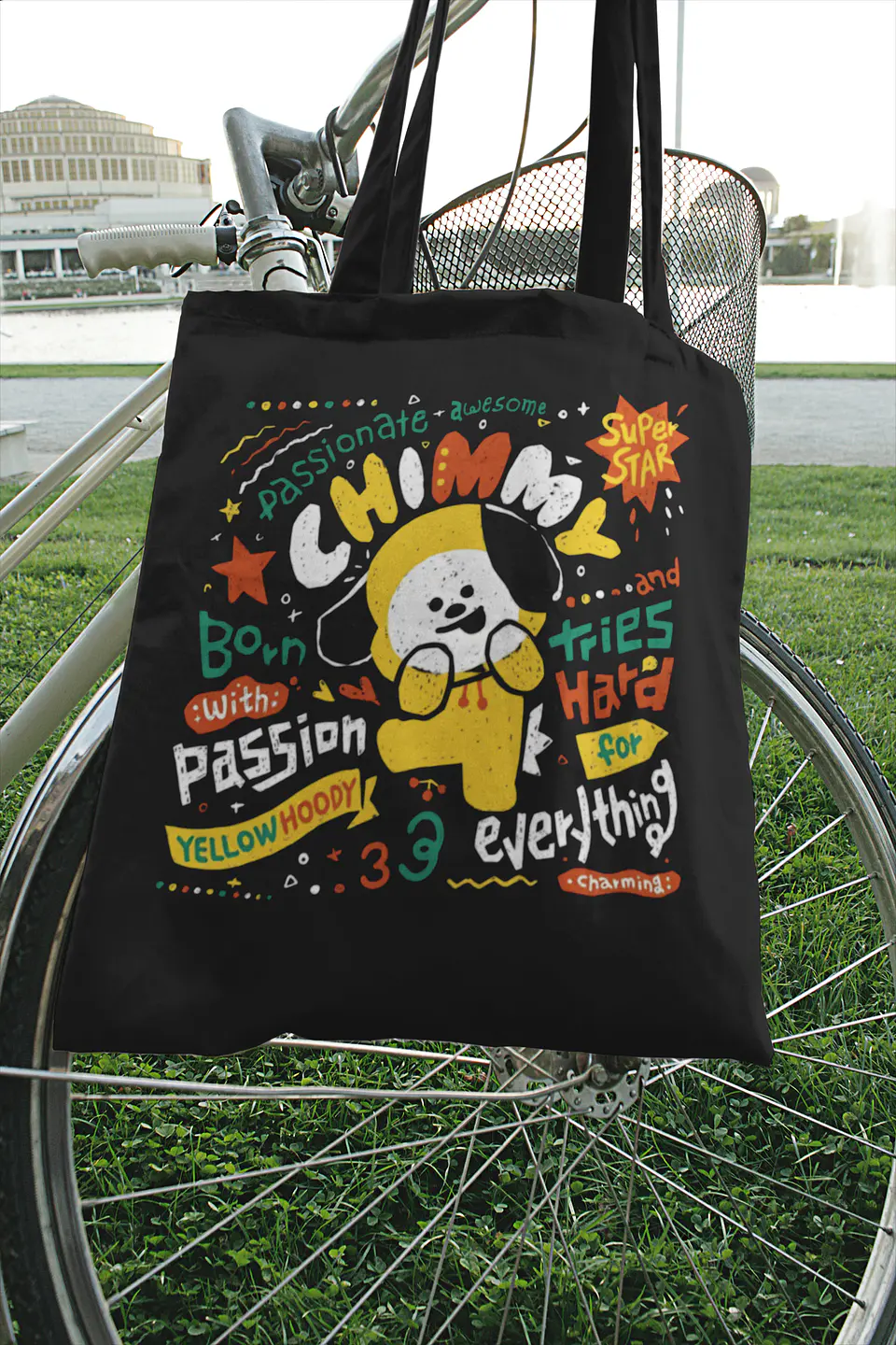 Totebag BT21 Chimmy | Yellow Hoodie Star 2