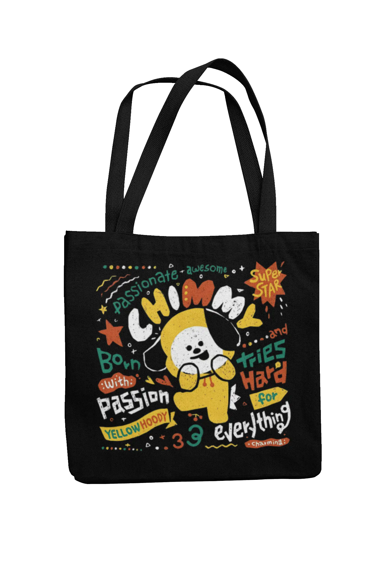 Totebag BT21 Chimmy | Yellow Hoodie Star 1