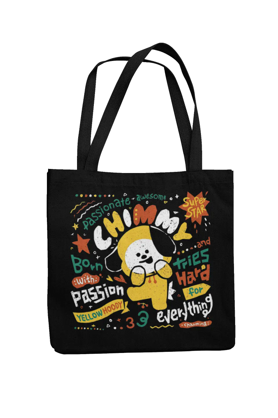 Totebag BT21 Chimmy | Yellow Hoodie Star 1