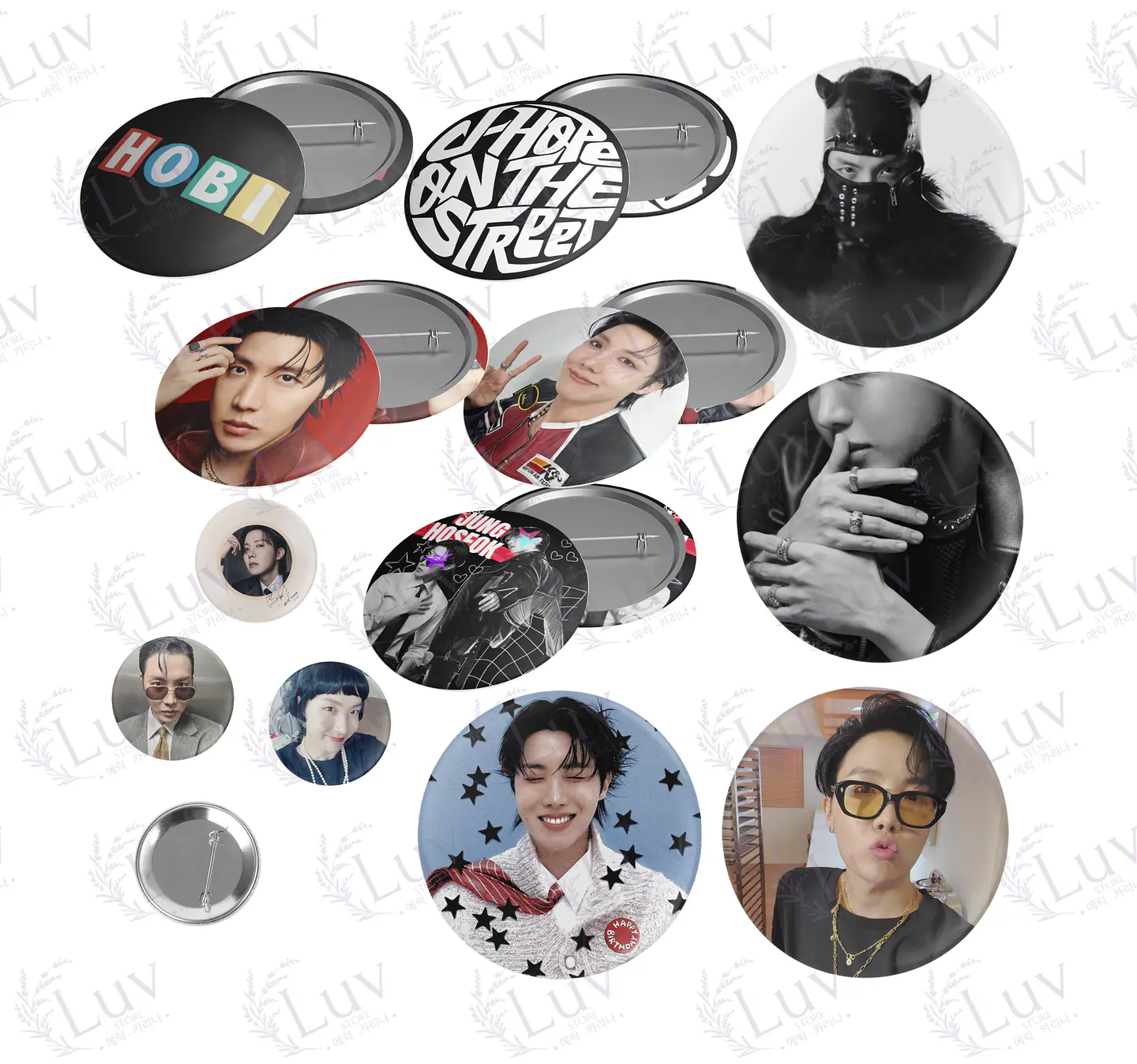Chapitas J-Hope BTS | Colección Hoseok 1