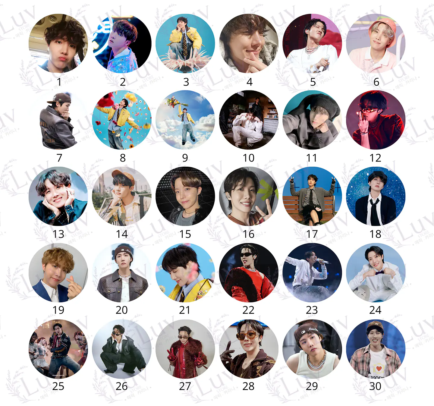 Chapitas J-Hope BTS | Colección Hoseok 2