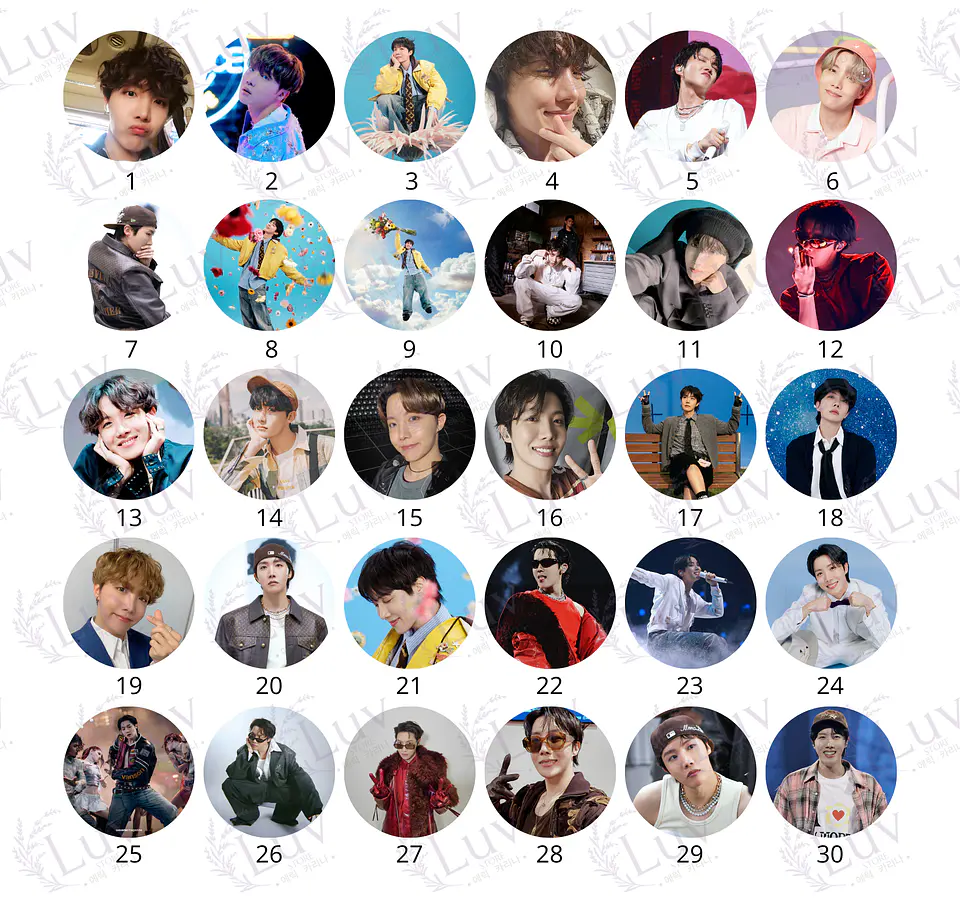 Chapitas J-Hope BTS | Colección Hoseok 2