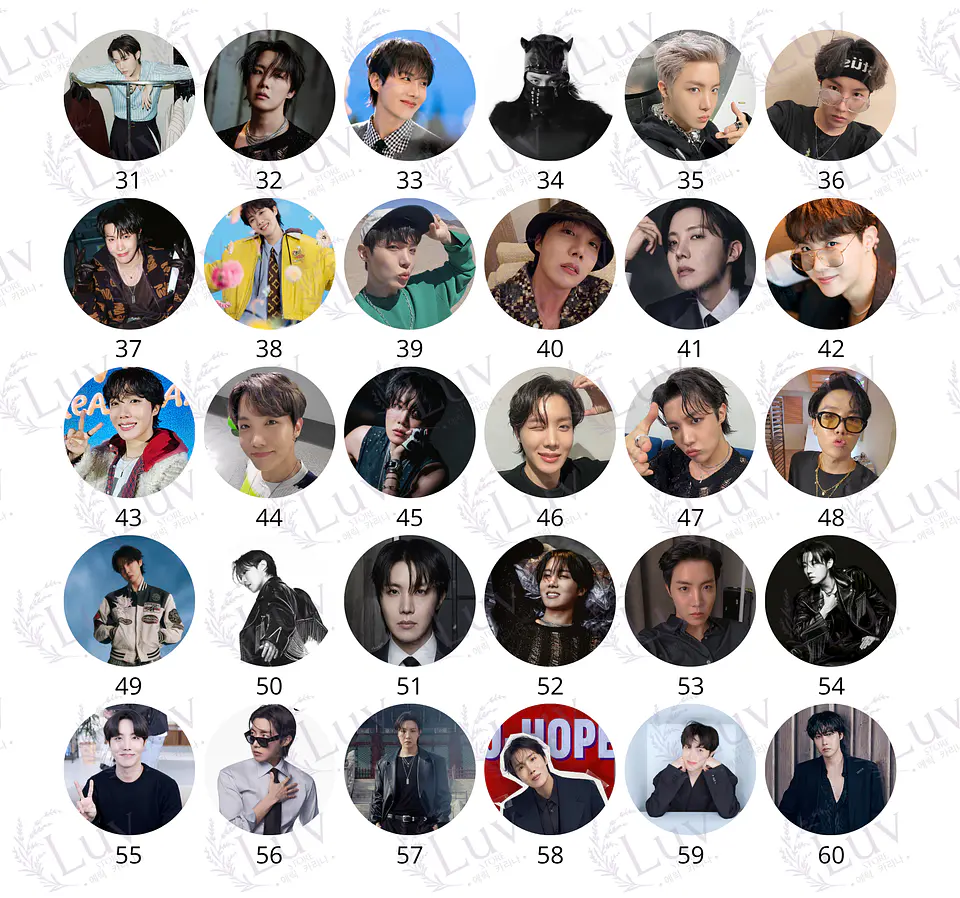 Chapitas J-Hope BTS | Colección Hoseok 3