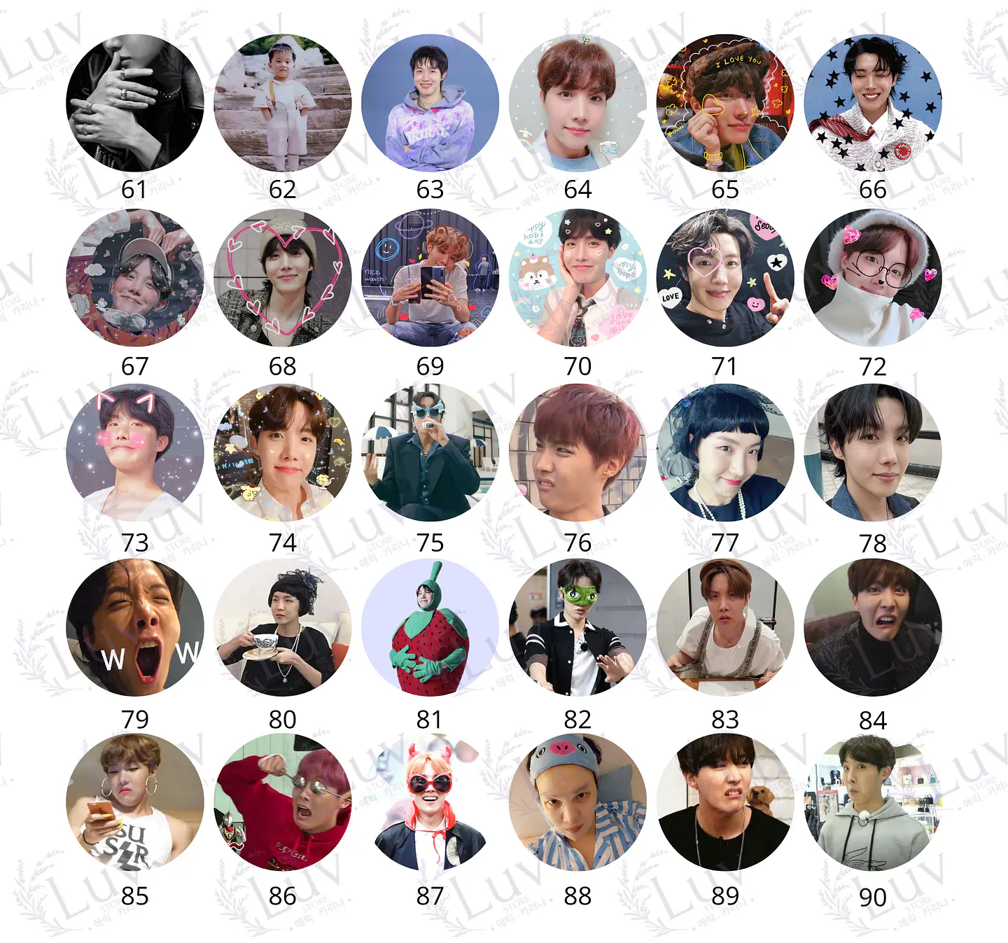 Chapitas J-Hope BTS | Colección Hoseok 4