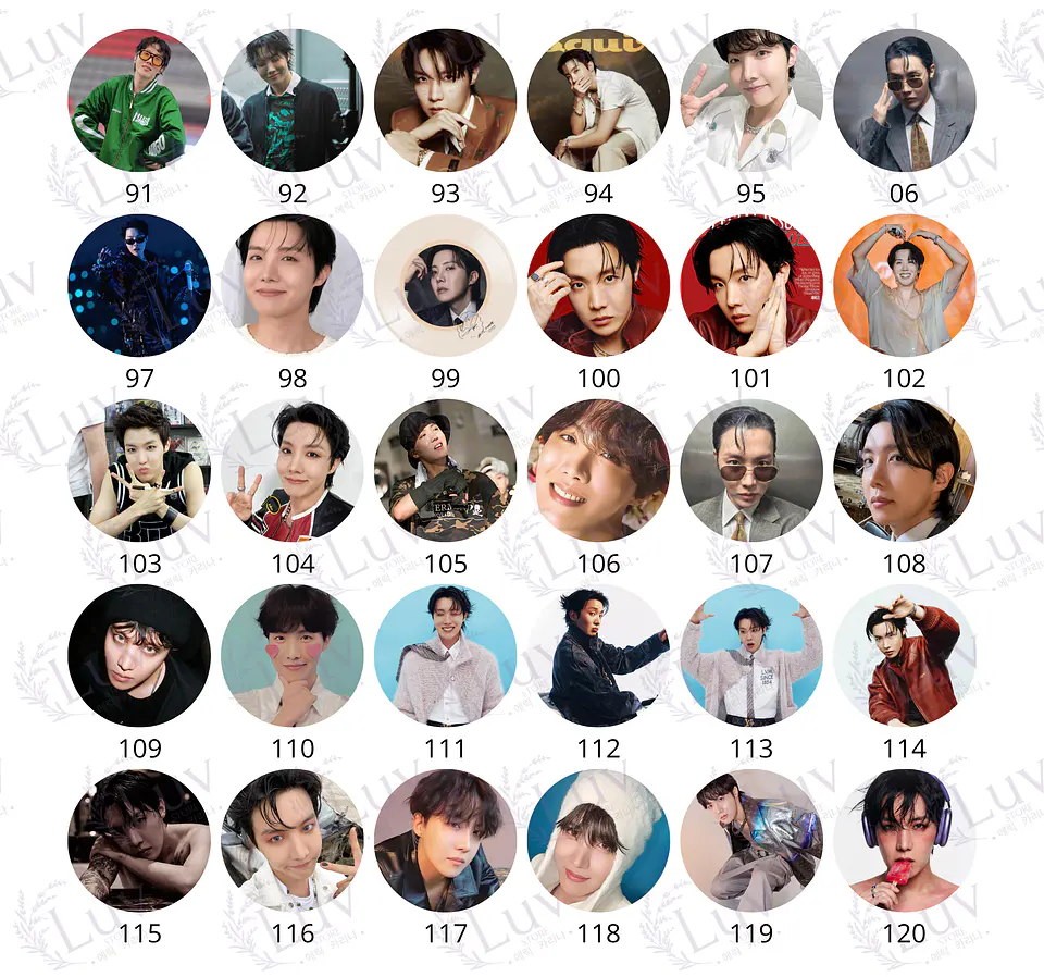 Chapitas J-Hope BTS | Colección Hoseok 5