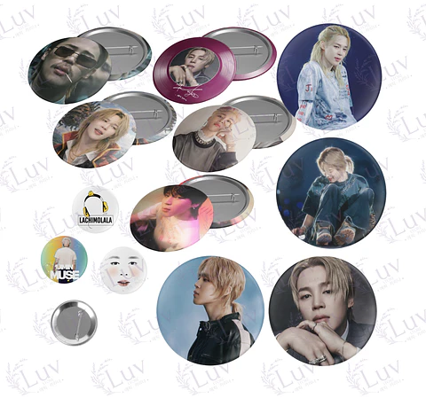 Chapitas Jimin BTS | Colección Park Jimin