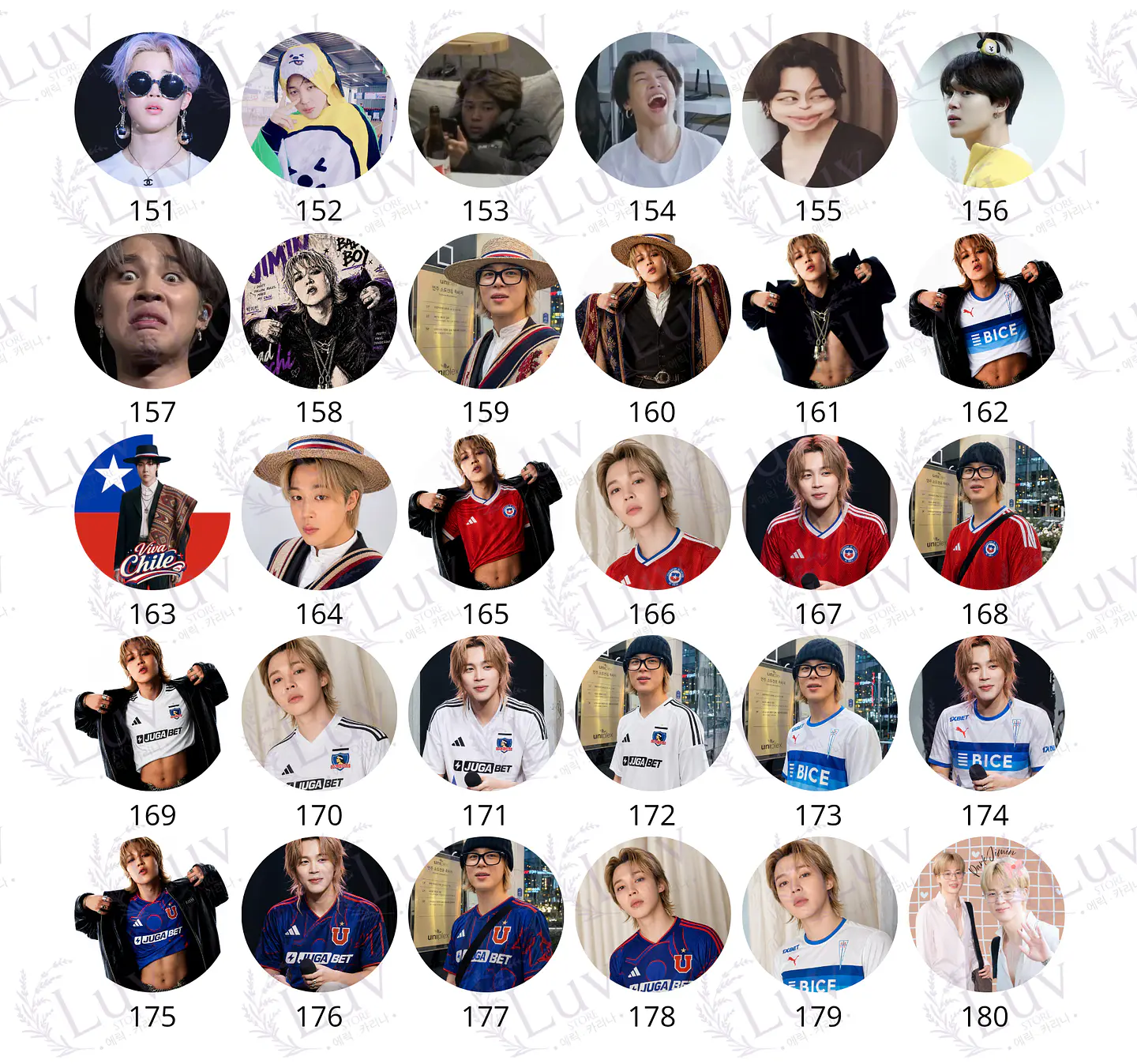 Chapitas Jimin BTS | Colección Park Jimin 7