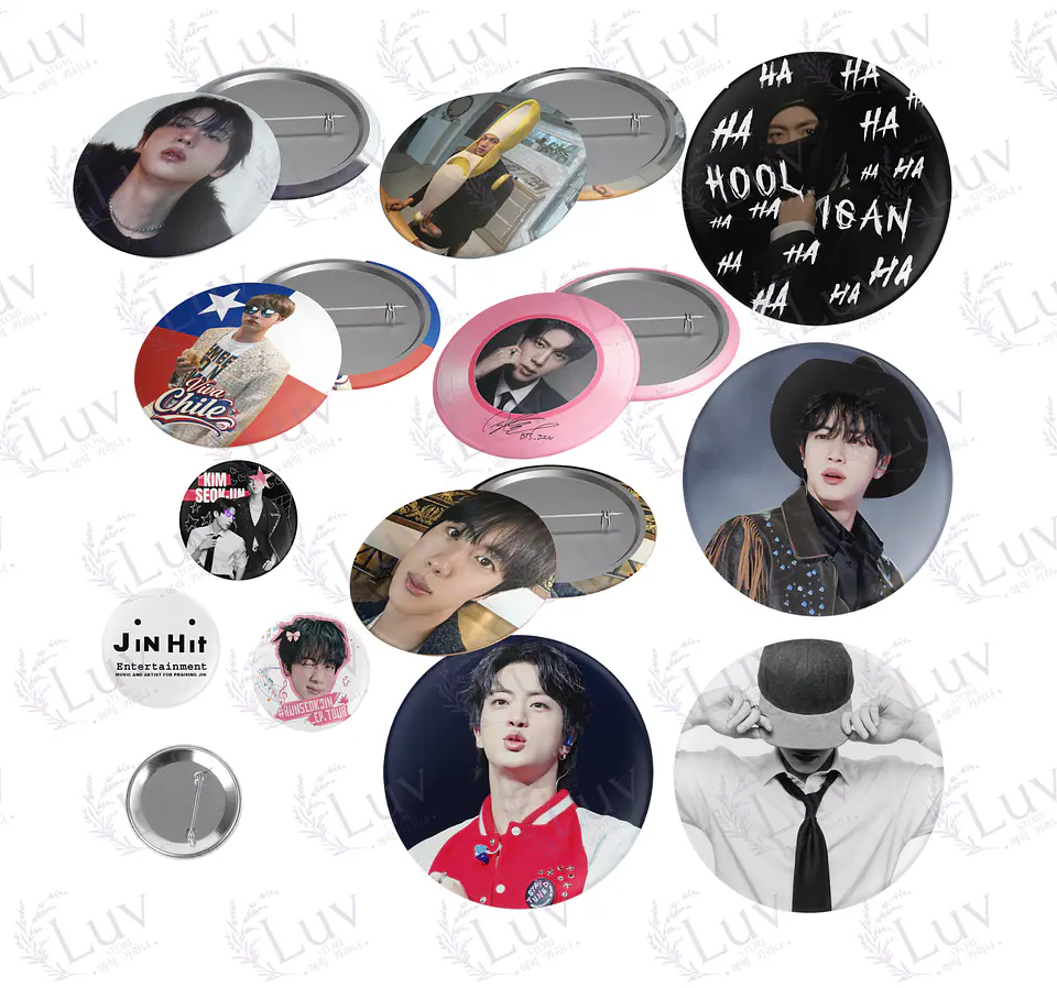 Chapitas Jin BTS | Colección Seokjin 1