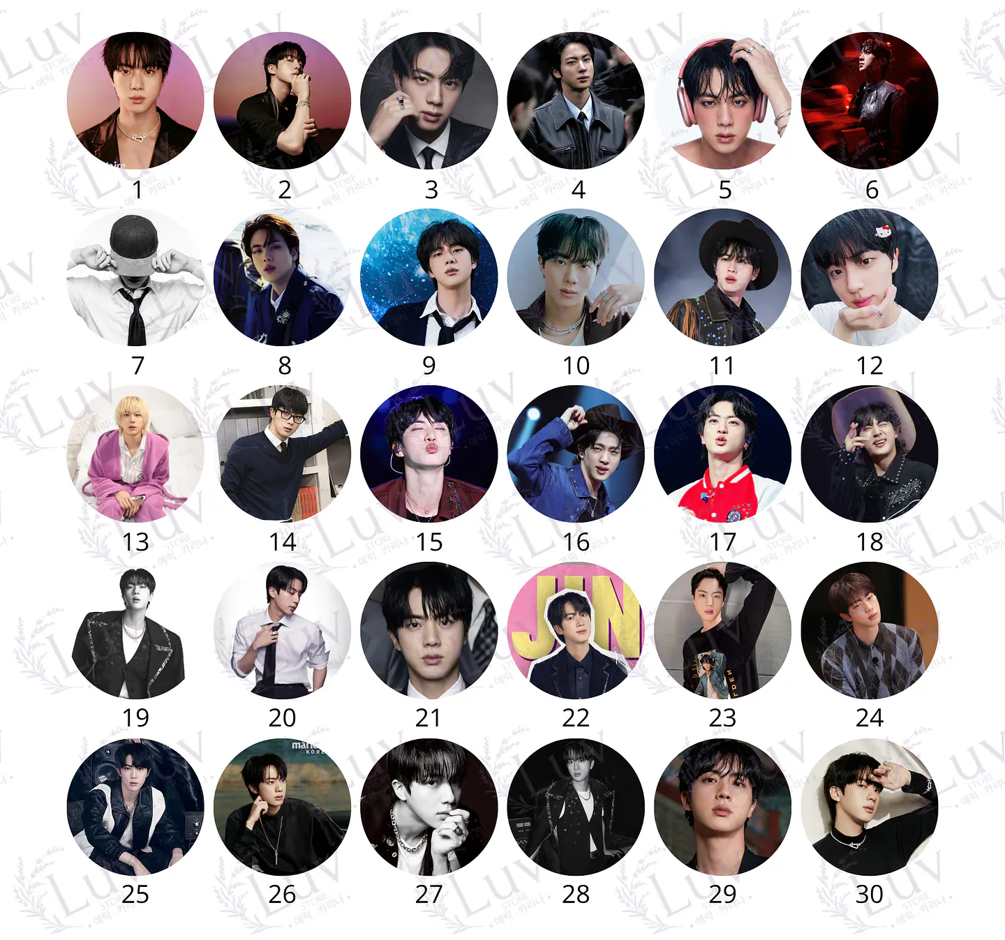 Chapitas Jin BTS | Colección Seokjin 2