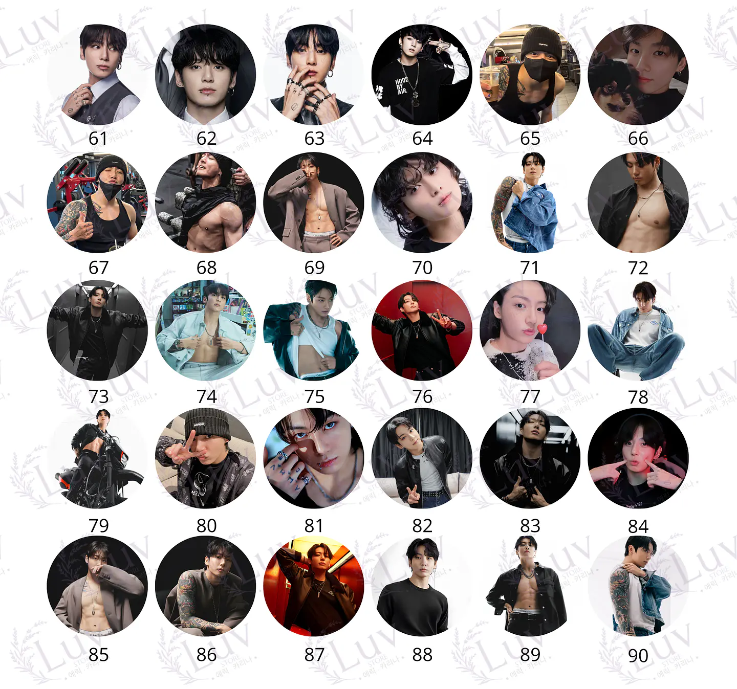 Chapitas Jungkook BTS | Colección Jungkook 4
