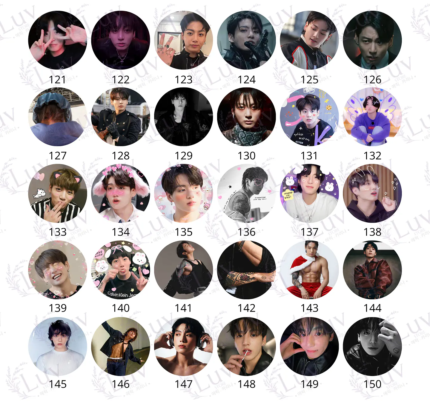 Chapitas Jungkook BTS | Colección Jungkook 6