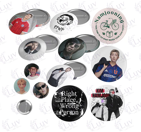 Chapitas RM BTS | Colección Namjoon