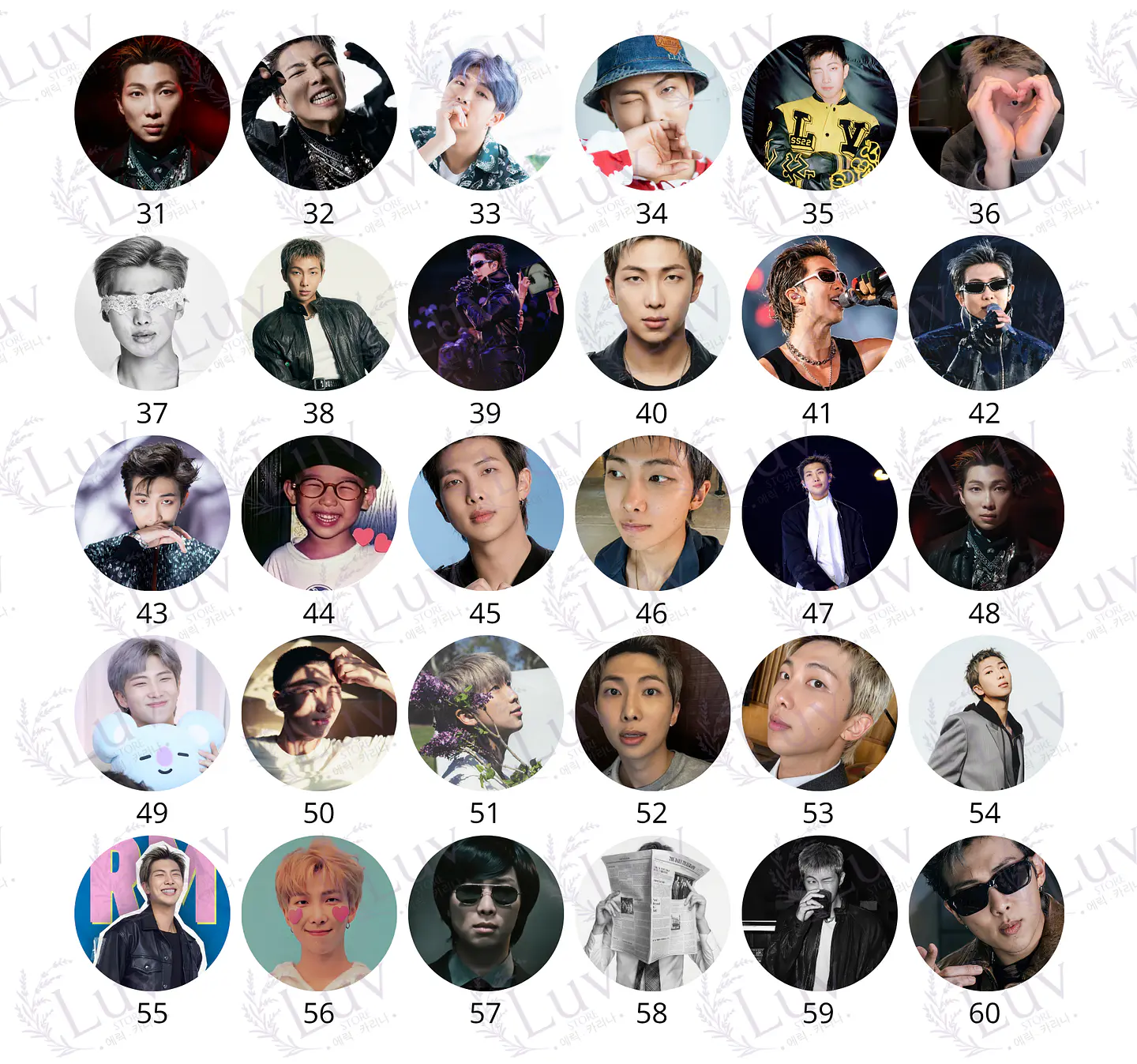 Chapitas RM BTS | Colección Namjoon 3