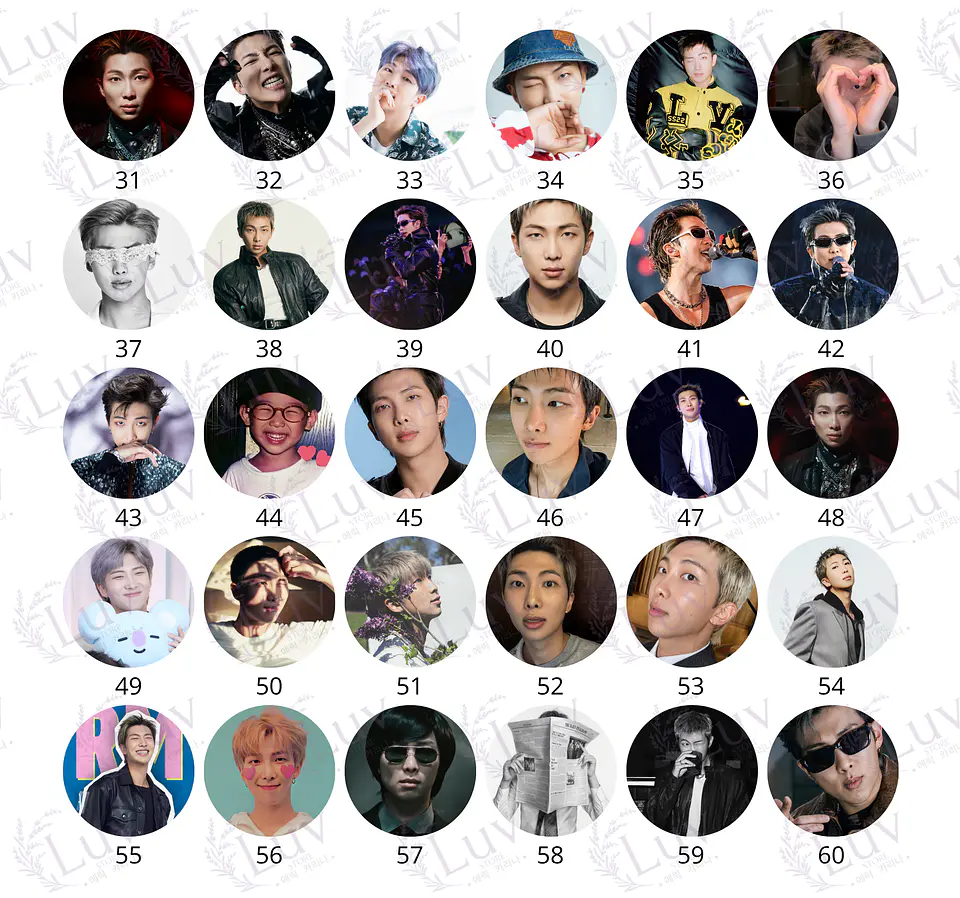 Chapitas RM BTS | Colección Namjoon 3
