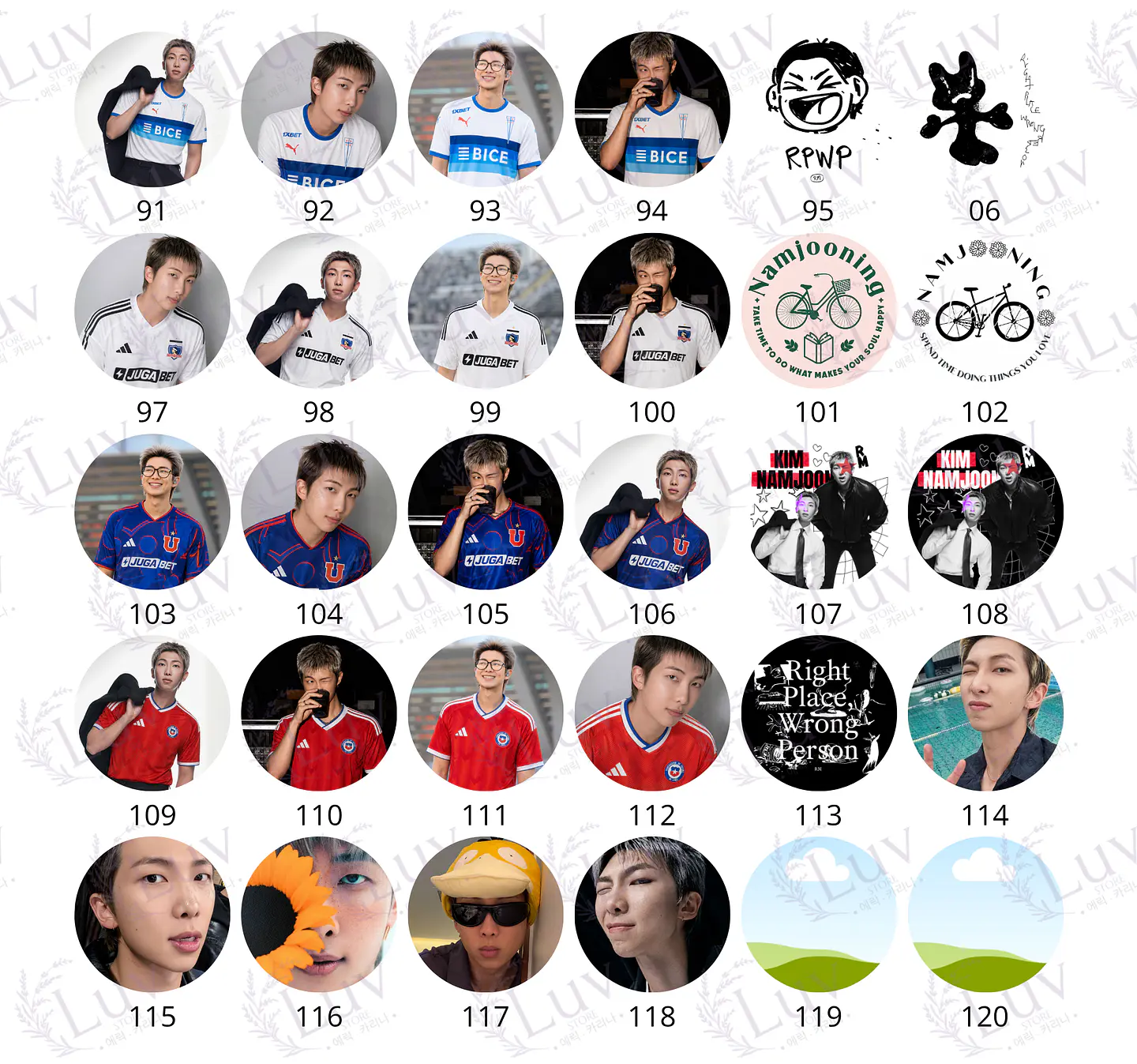 Chapitas RM BTS | Colección Namjoon 5