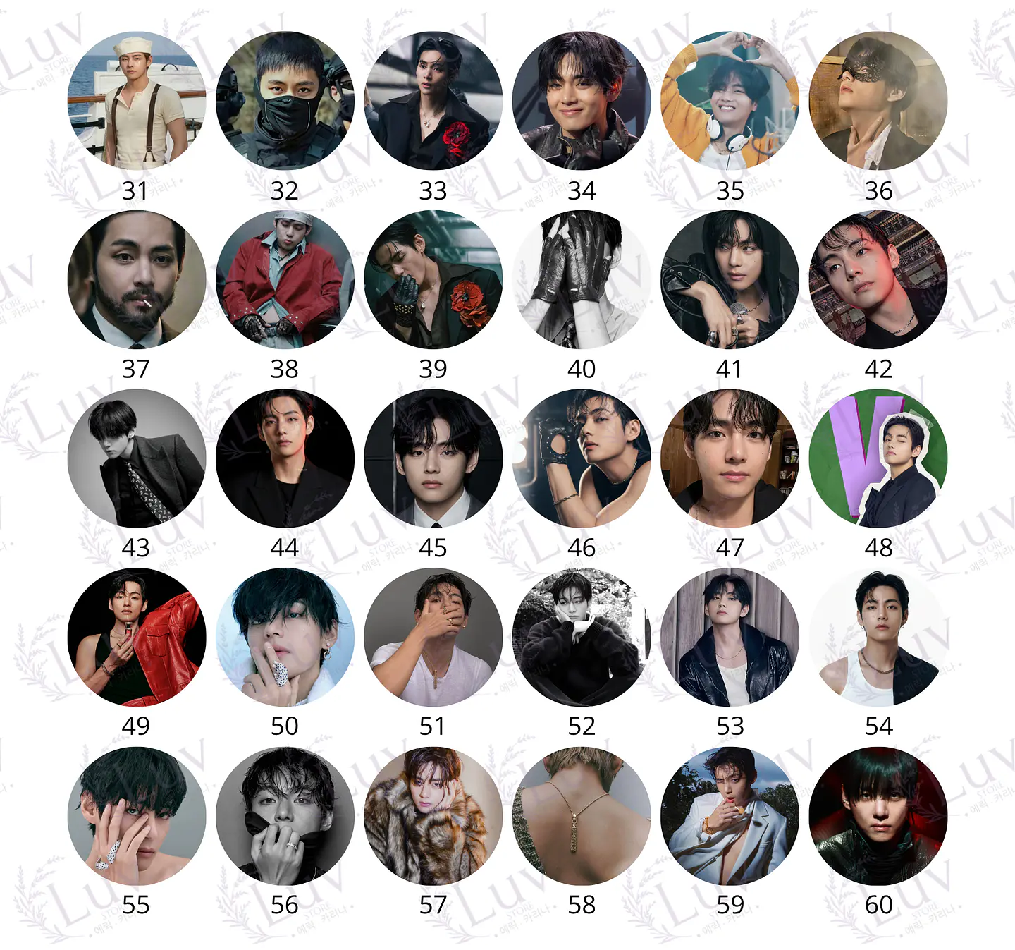 Chapitas V BTS | Colección Taehyung 4