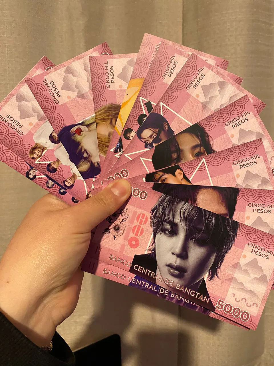 Bitibilletes BTS OT7 | Edición Coleccionable | Billetes 4