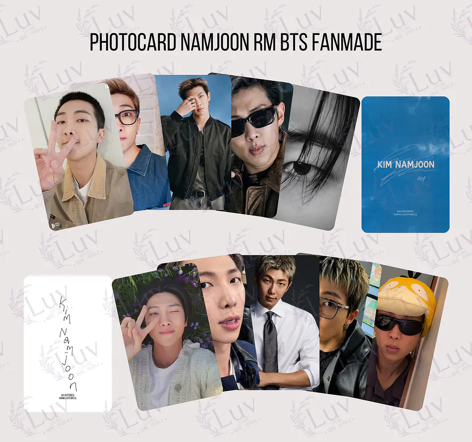Photocard Namjoon RM BTS Fanmade – Elige tu diseño 1