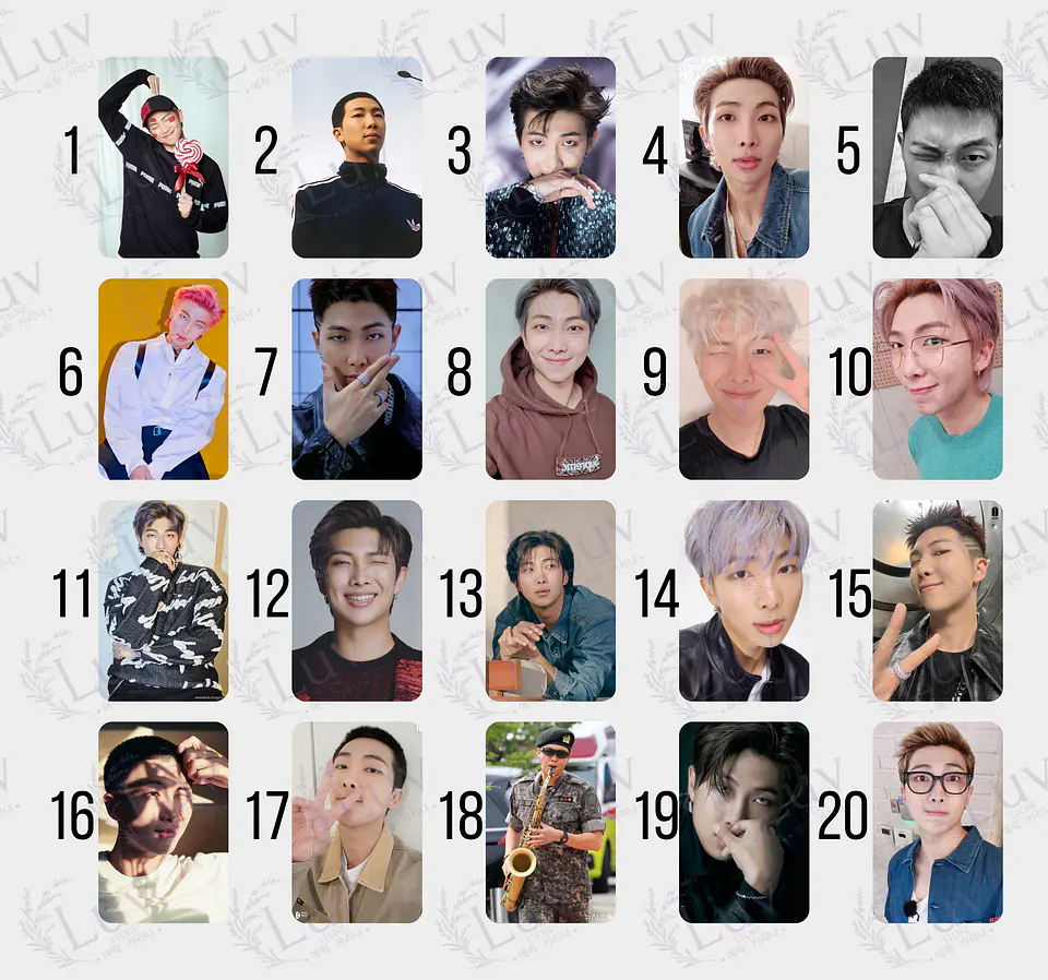 Photocard Namjoon RM BTS Fanmade – Elige tu diseño 2