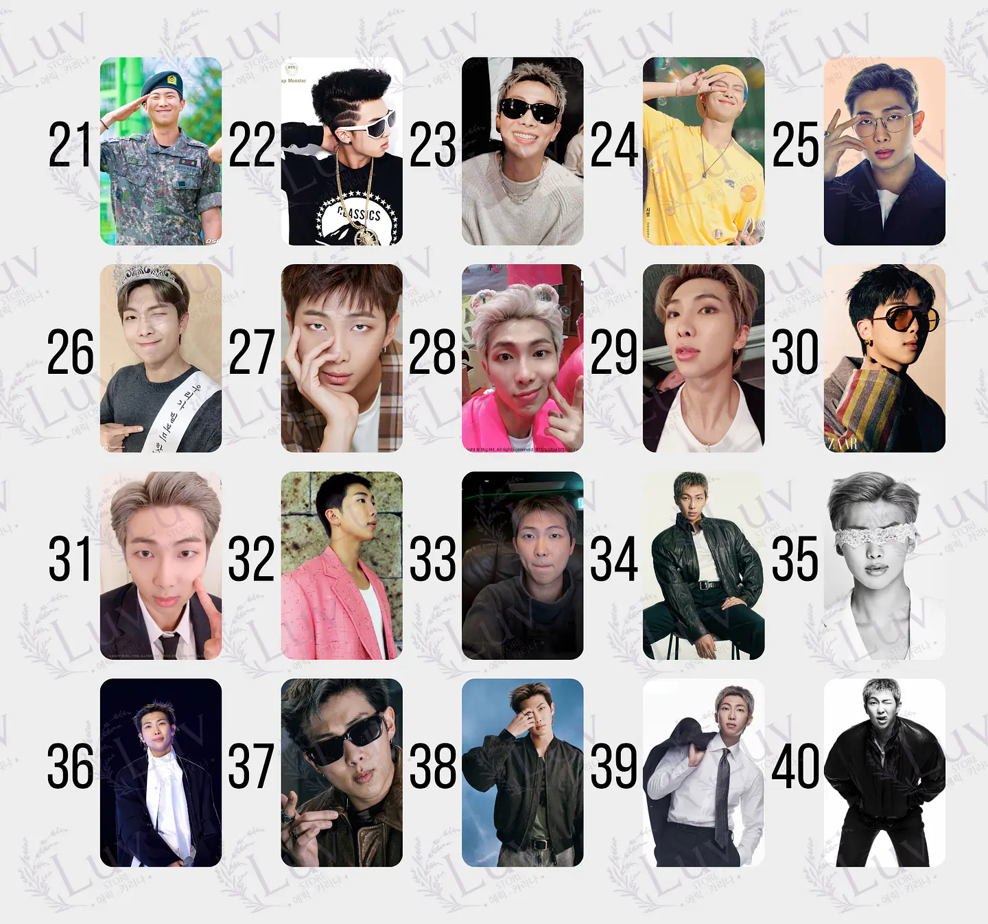 Photocard Namjoon RM BTS Fanmade – Elige tu diseño 3