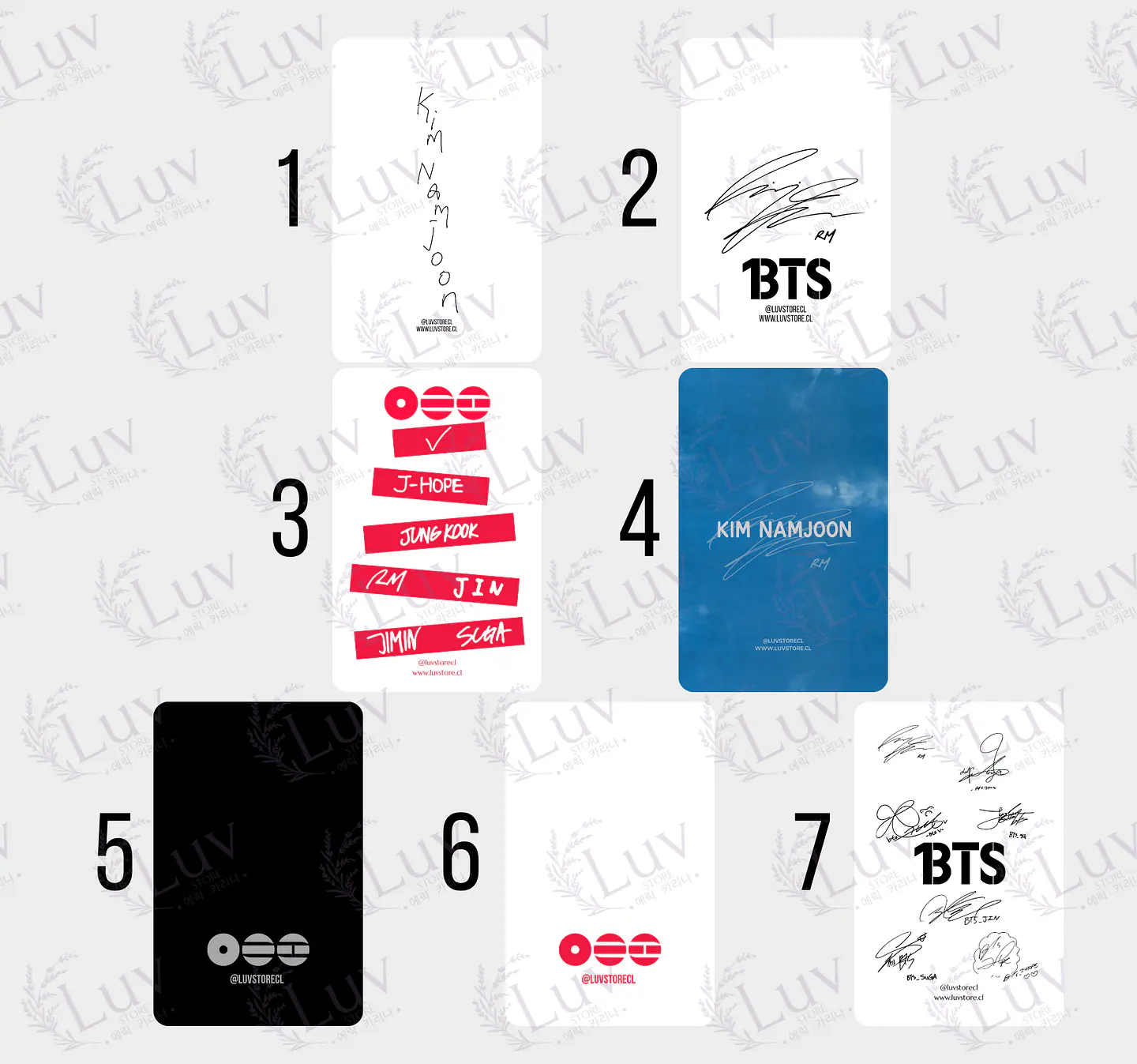 Photocard Namjoon RM BTS Fanmade – Elige tu diseño 6