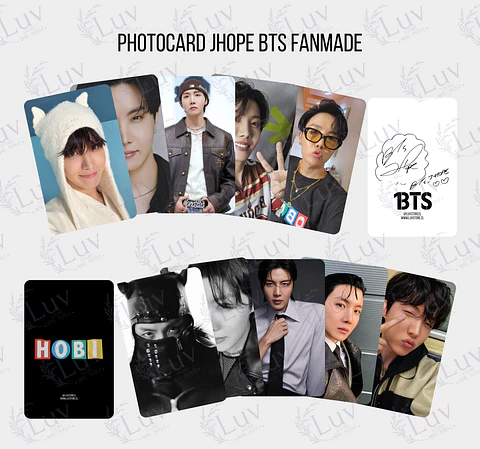 Photocard JHope BTS Fanmade – Elige tu diseño