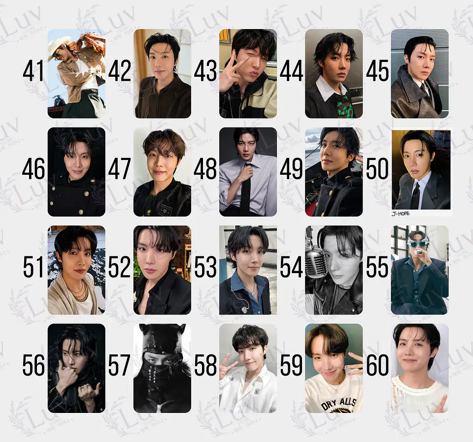 Photocard JHope BTS Fanmade – Elige tu diseño 4