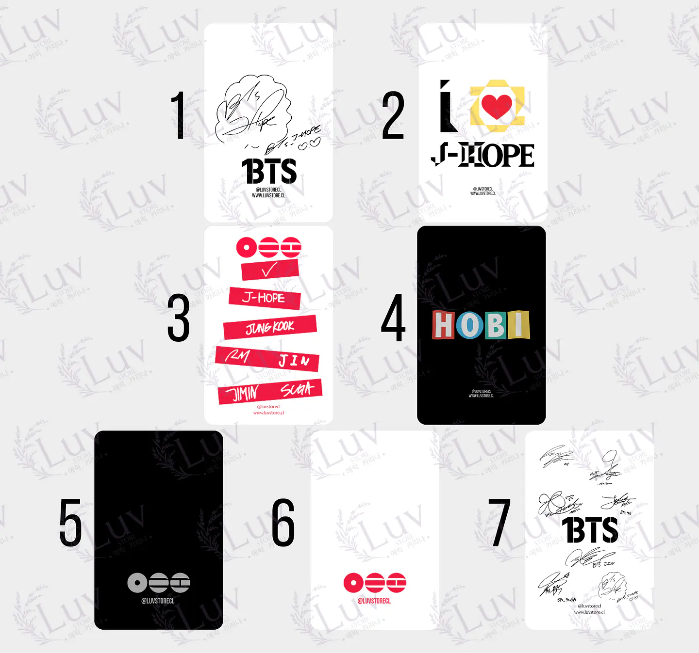 Photocard JHope BTS Fanmade – Elige tu diseño 5