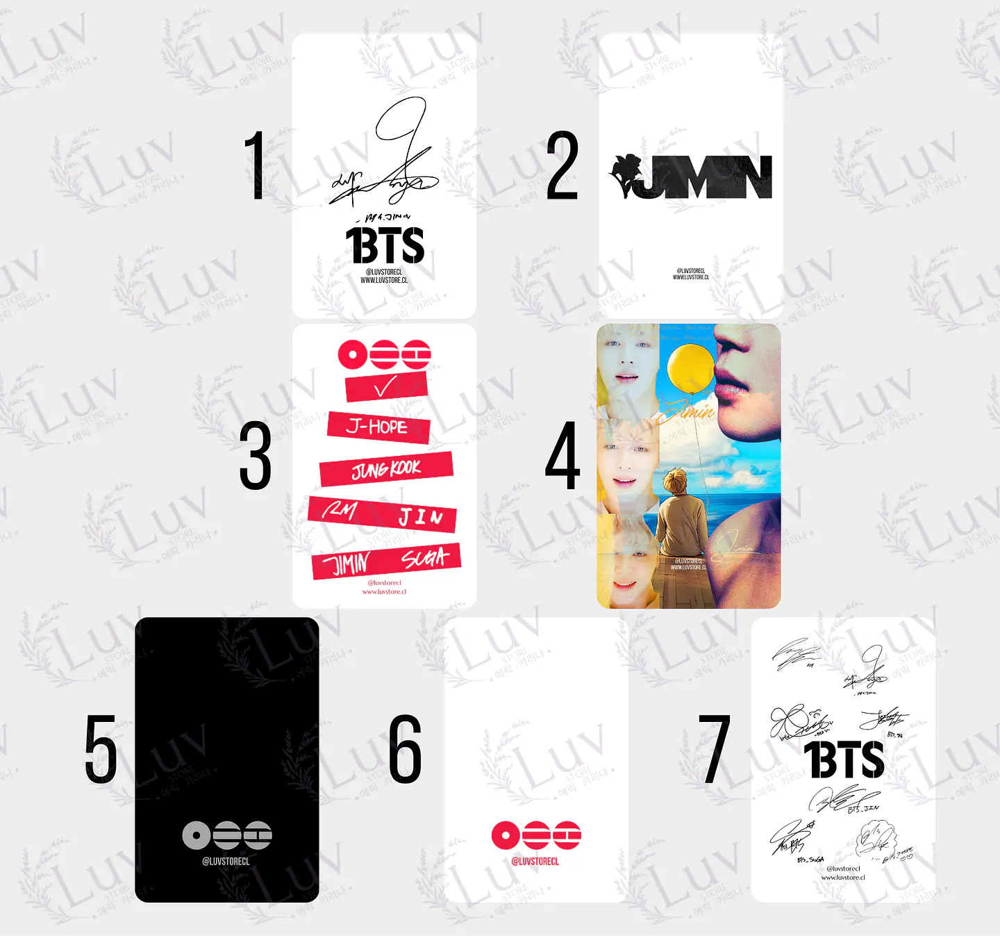 Photocard Jimin BTS Fanmade – Elige tu diseño 7