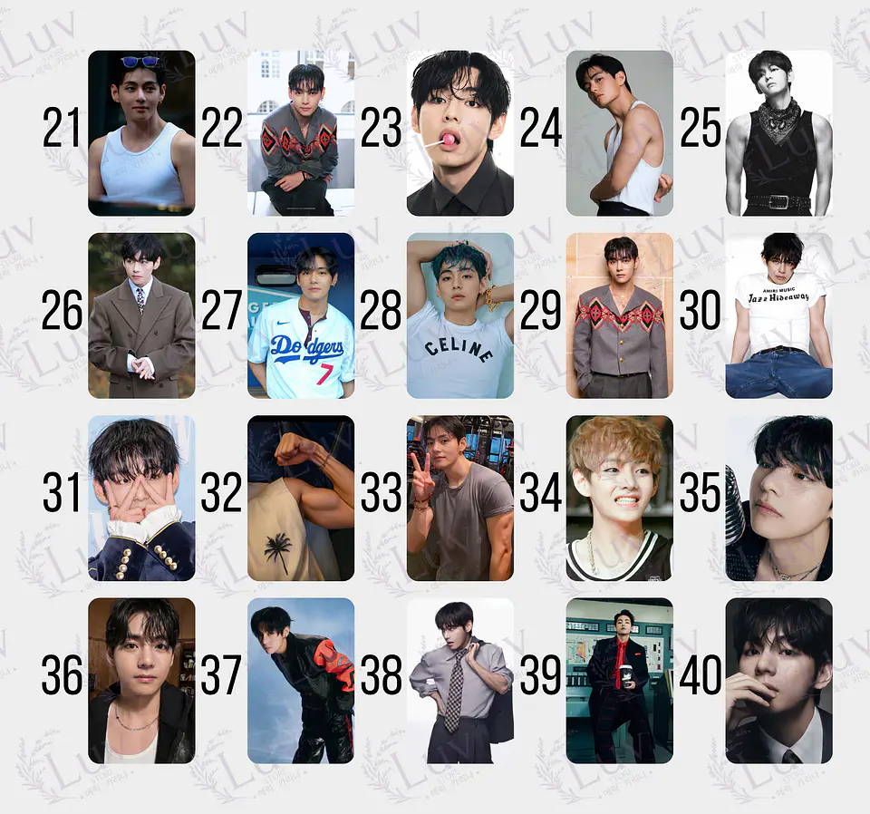 Photocard  V Taehyung BTS Fanmade – Elige tu diseño 3