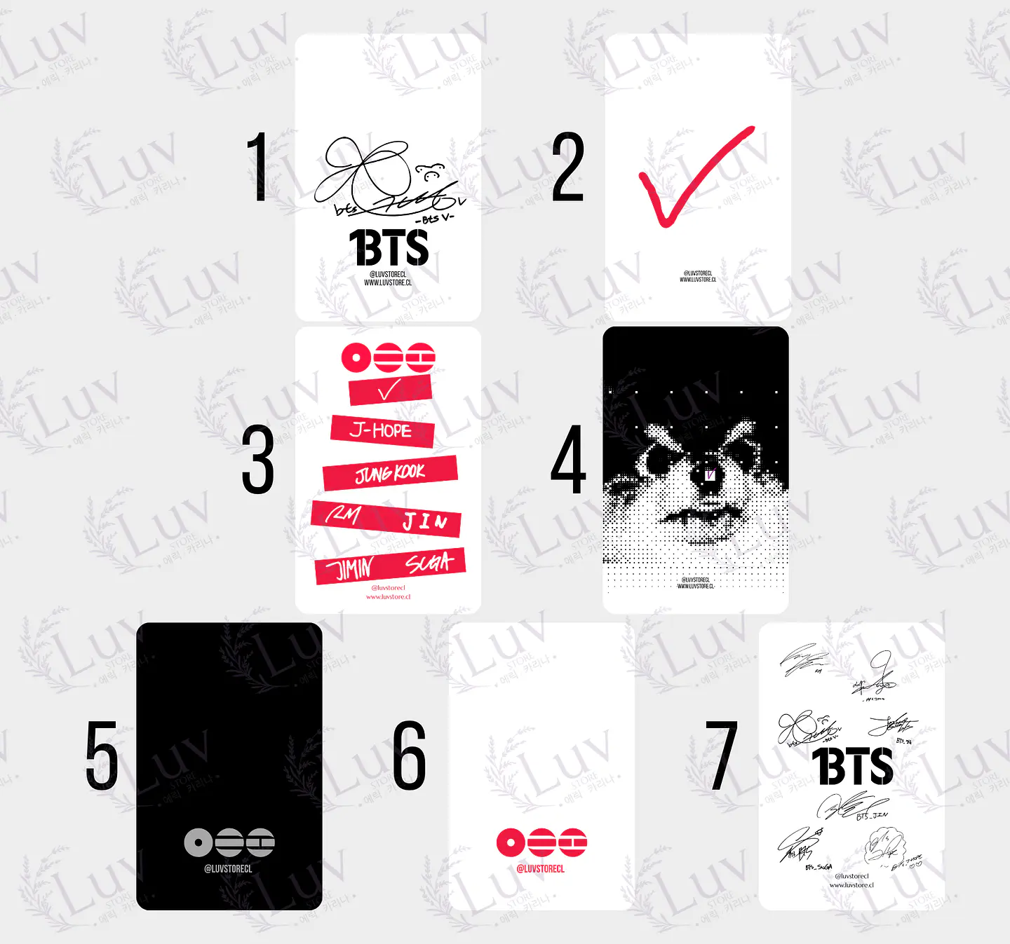 Photocard  V Taehyung BTS Fanmade – Elige tu diseño 8
