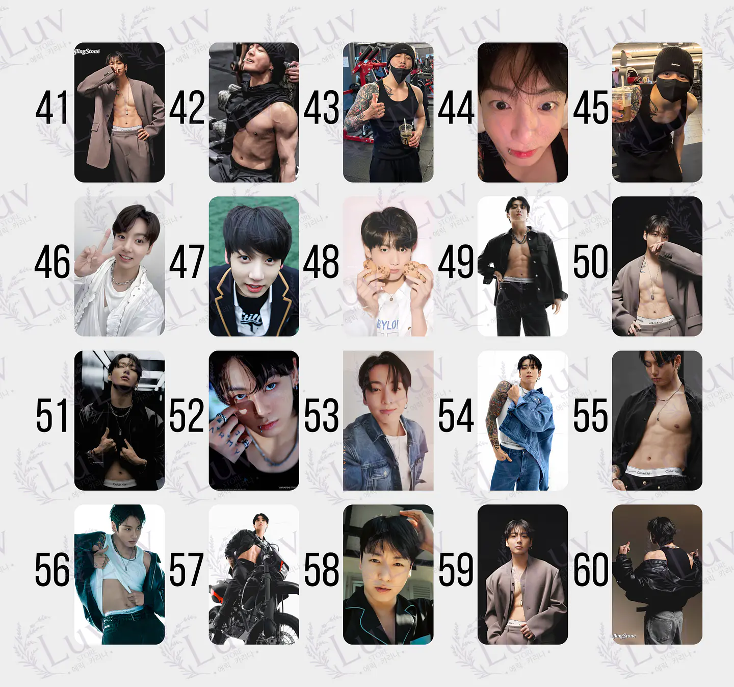 Photocard Jungkook JK BTS Fanmade – Elige tu diseño 4