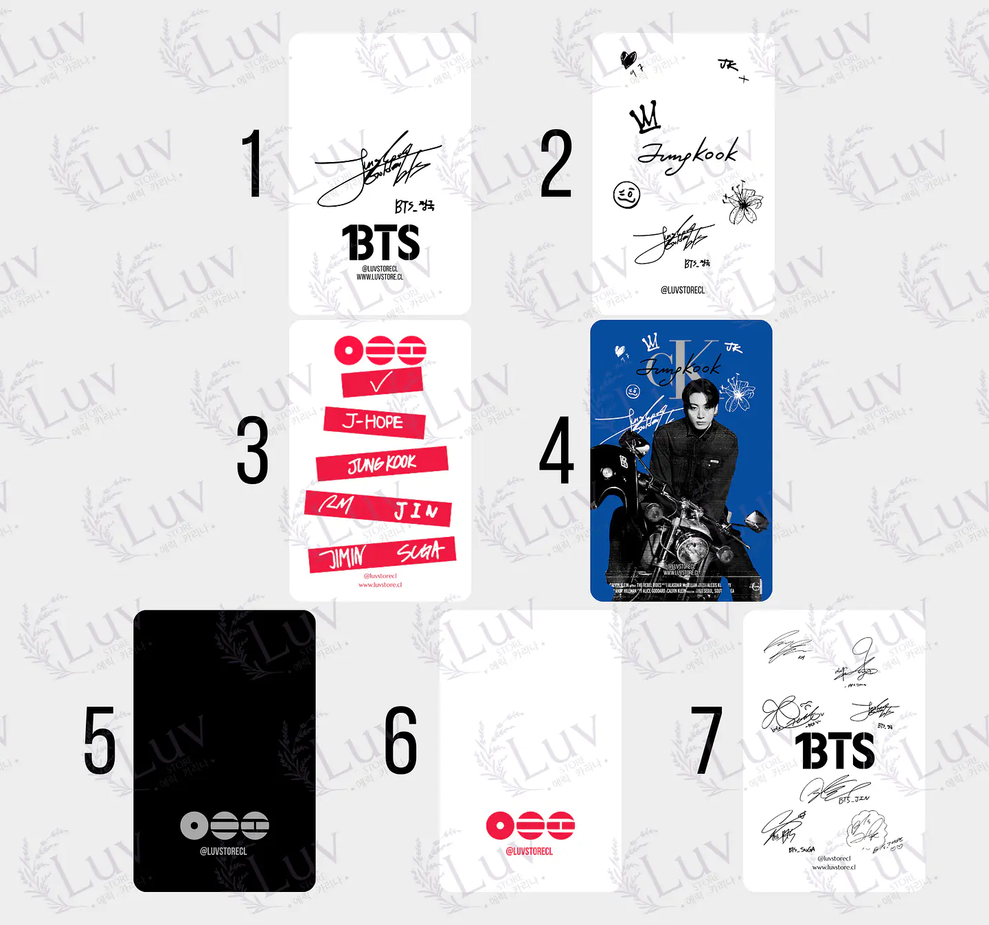 Photocard Jungkook JK BTS Fanmade – Elige tu diseño 8