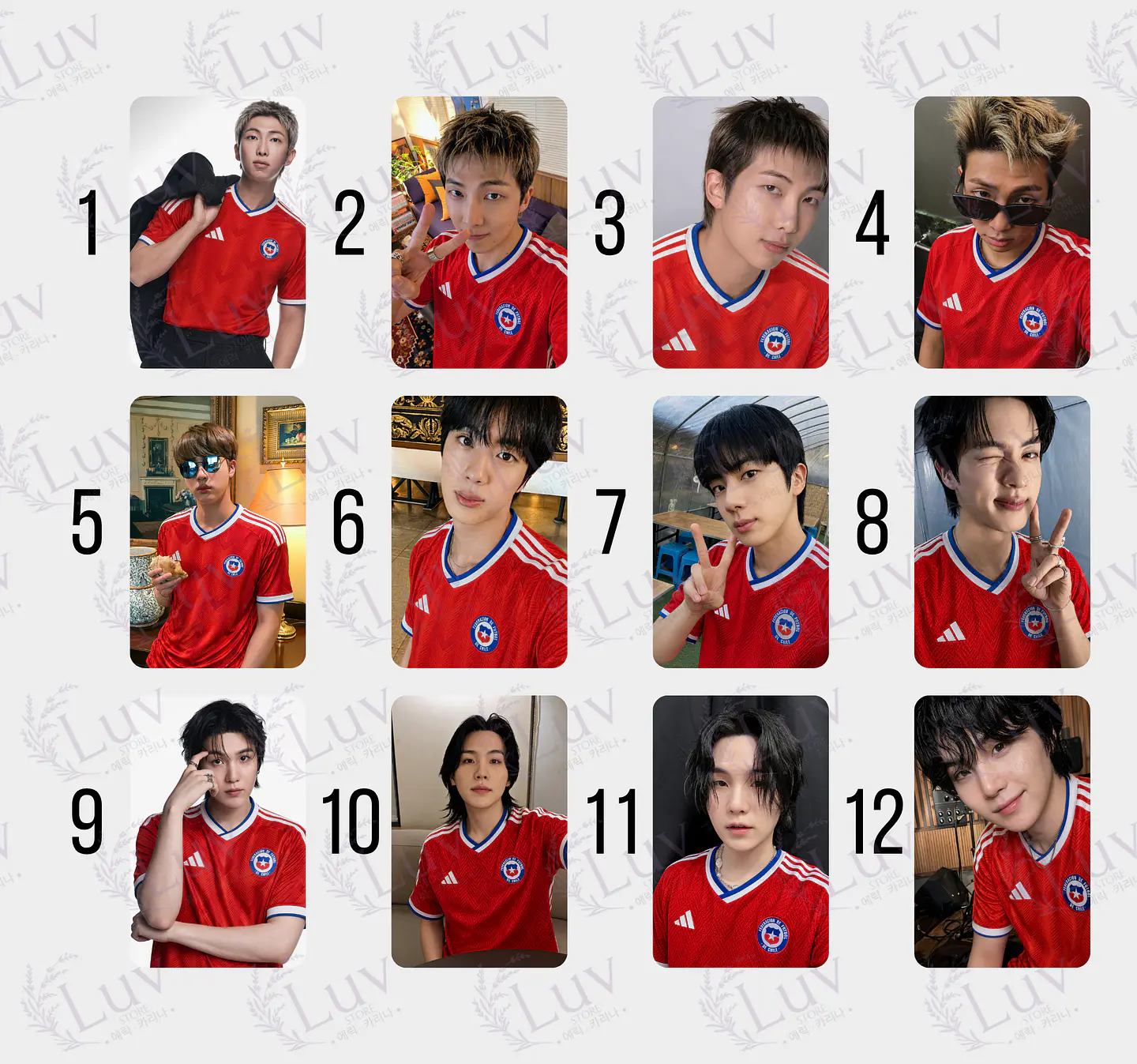 Photocards BTS Selección Chilena 1
