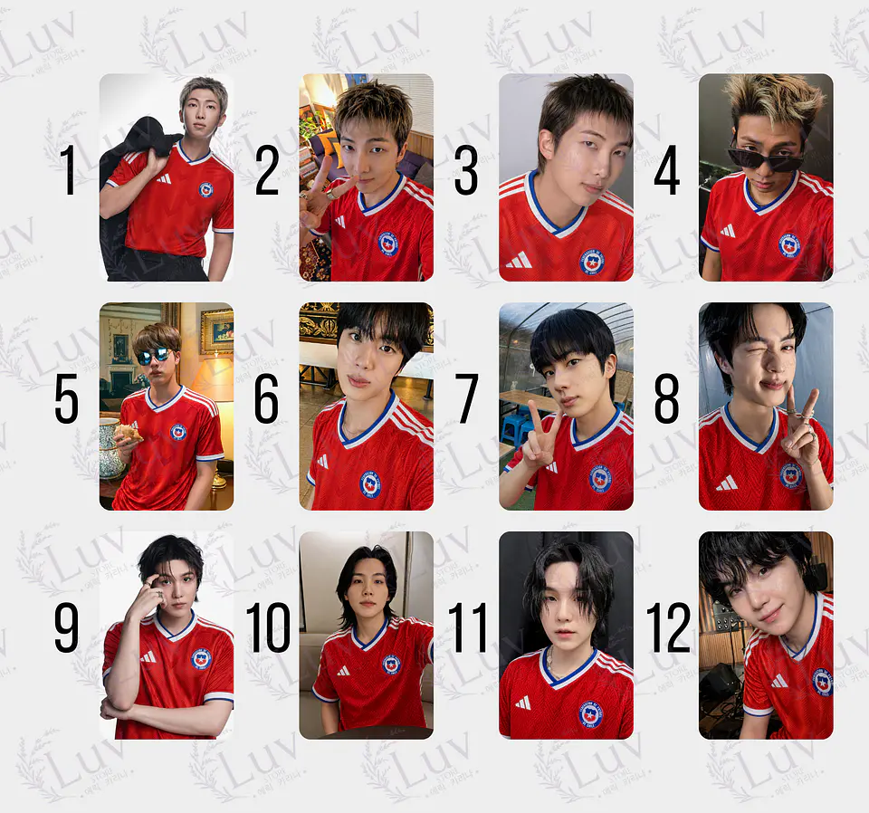 Photocards BTS Selección Chilena 1