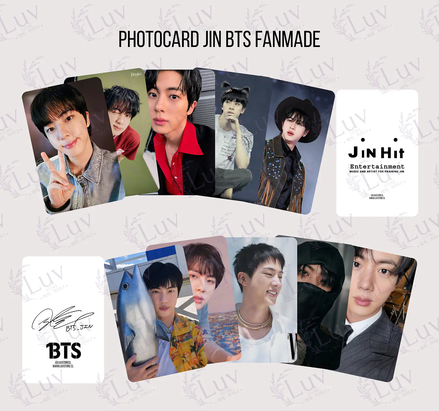 Photocard Jin BTS Fanmade 1