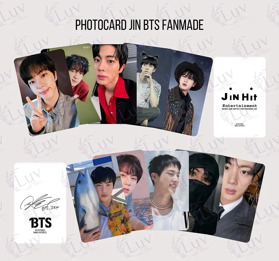 Photocard Jin BTS Fanmade 1