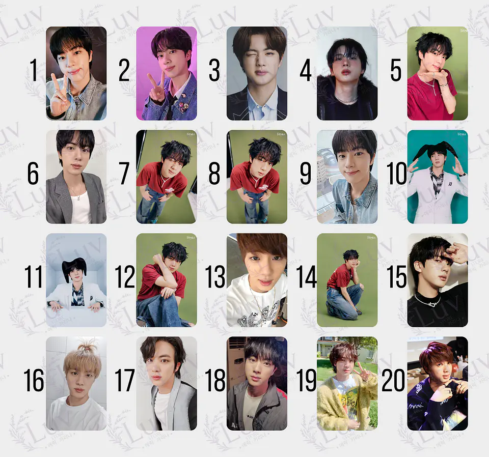 Photocard Jin BTS Fanmade 2