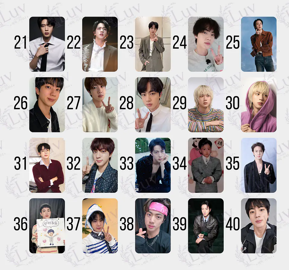 Photocard Jin BTS Fanmade 3
