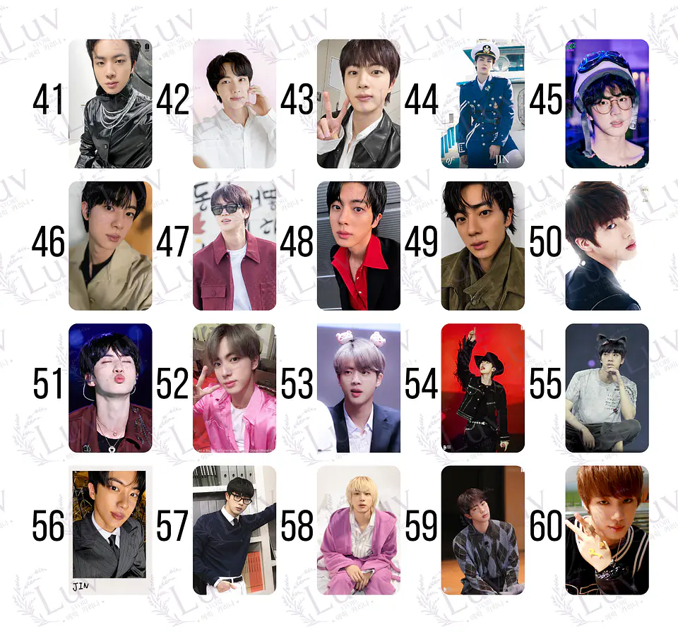 Photocard Jin BTS Fanmade 4