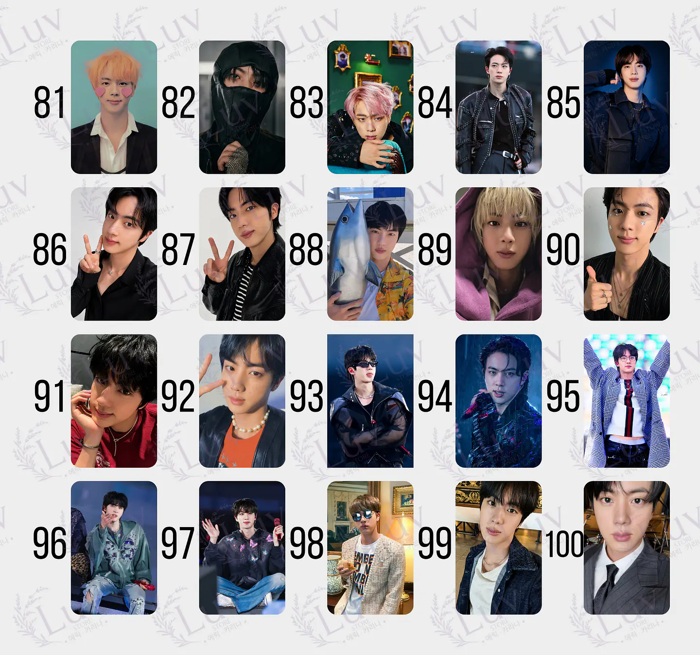 Photocard Jin BTS Fanmade 6