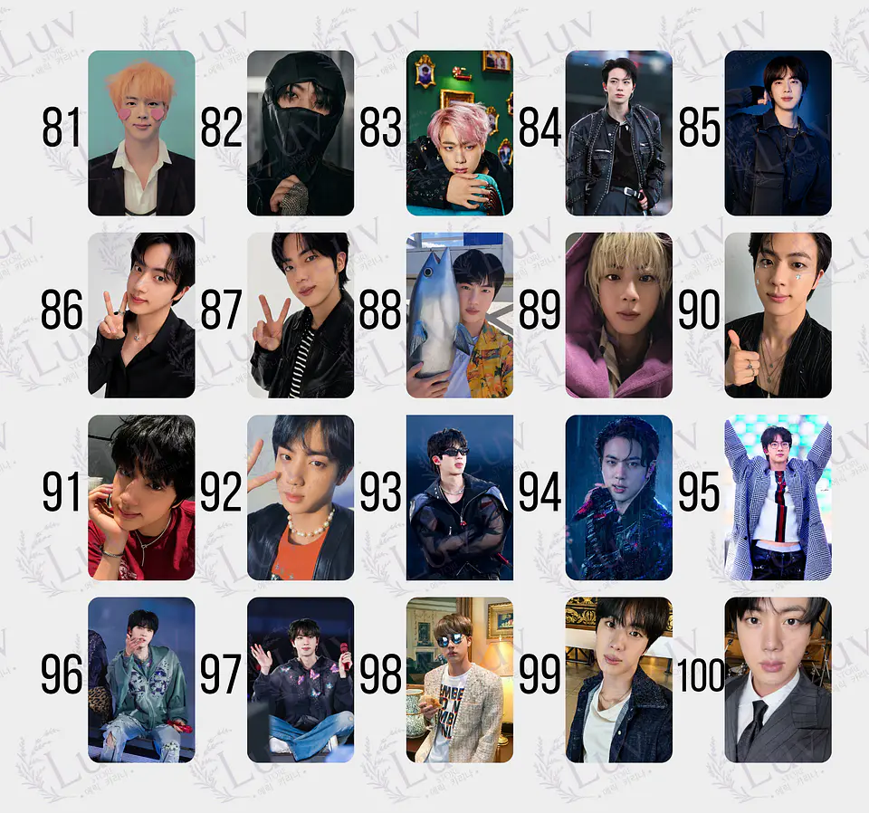 Photocard Jin BTS Fanmade 6