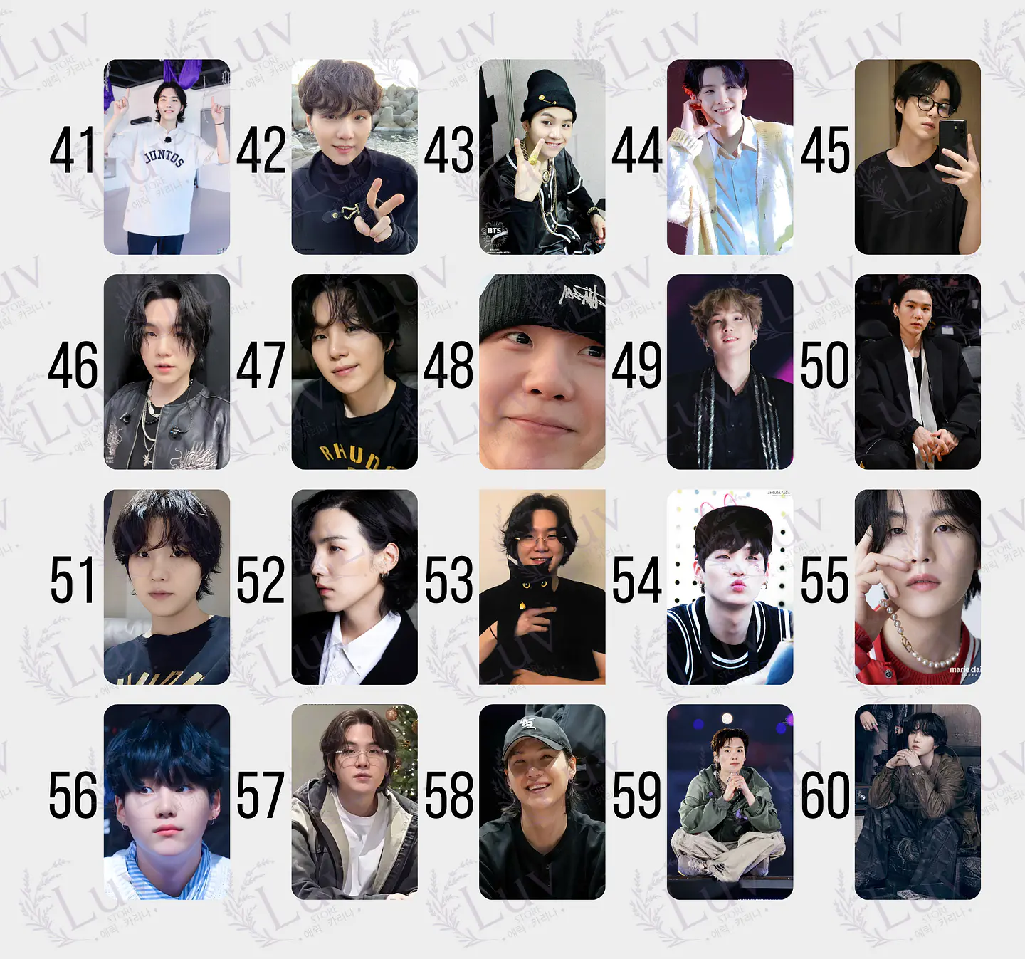Photocard Yoongi SUGA BTS Fanmade 4