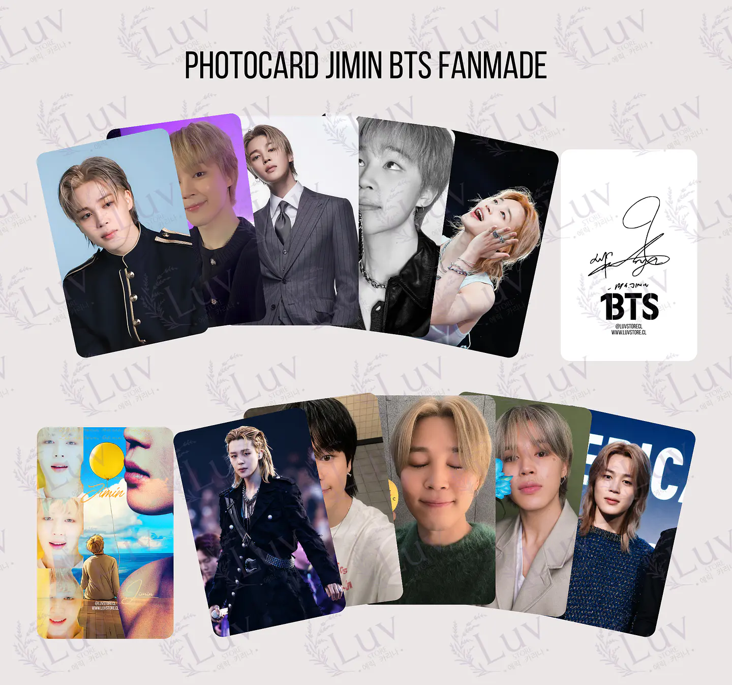 Photocard Jimin BTS Fanmade 1