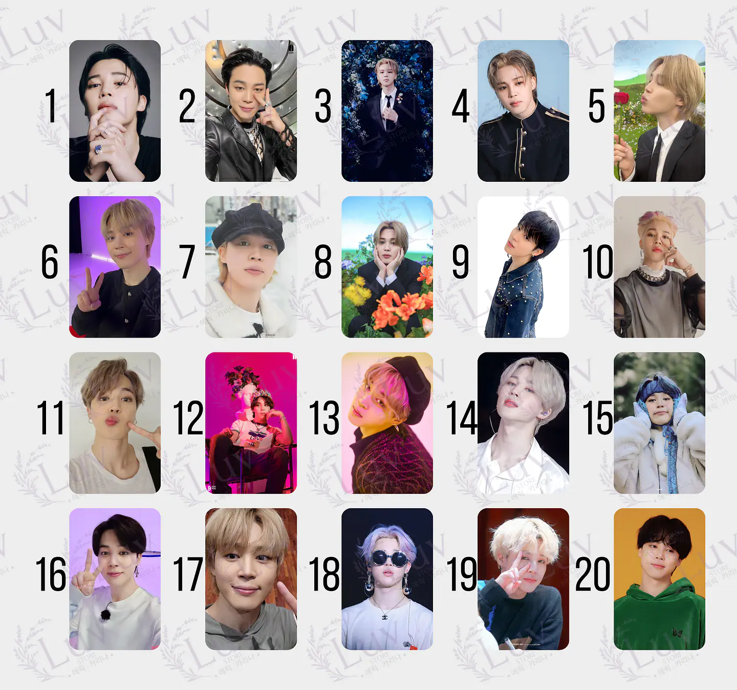 Photocard Jimin BTS Fanmade 2