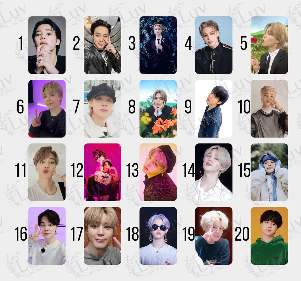 Photocard Jimin BTS Fanmade 2